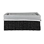 Household Essentials Woven Storage Wicker Basket, Black, 3/Set (HE1099)~#|#~D6CFB9E8-2281-43BD-8615006443DD0395_sc7