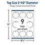 Avery 2-1/2" Diameter  Blank Price & Merchandise Tags, White, 90/Carton (95326-GWT10)~#|#~D6D44176-2029-4B1F-84FE79A68F4B7E10_sc7