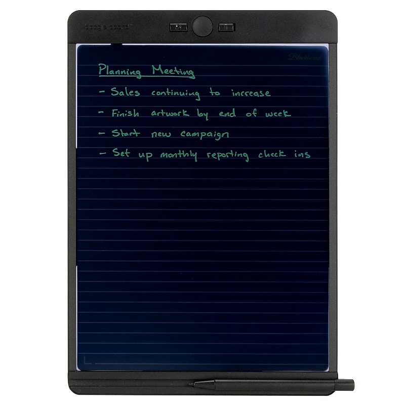 Boogie Board Blackboard Smart Notepad, 8.5" x 11", Black, 1 Sheets/Pad (BD0110001) image 1