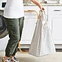 Household Essentials Bamboo X‑Frame Hamper with Cross Pattern, Black/White (HH2314-1)~#|#~D6D77F35-8E85-416A-9266101F851E364A_sc7