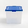 Iris 74 Quart Element Resistant Ultimate Clear Plastic Latching Storage Bin, Clear, 3/Pack (500142)~#|#~D6D802EA-03E7-45C0-84959E65E70F5F96_sc7
