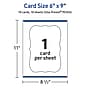 Avery Integrated Cards, 6" x 9", Matte White, 10/Pack (95354)~#|#~D6D83EBB-6AE3-4B1F-99B2074CD969C54F_sc7
