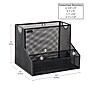 Mind Reader 4-Compartment Metal Desk Organizer, Black (DEEPORG-BLK)~#|#~D6DBFBC2-CC3E-48DF-9B02678E65615862_sc7