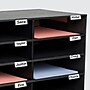 AdirOffice 15-Compartment Literature Organizer, 32" x 13", Black (501-15-BLK)~#|#~D6DC5449-6246-4AD1-AA87750482DF9351_sc7