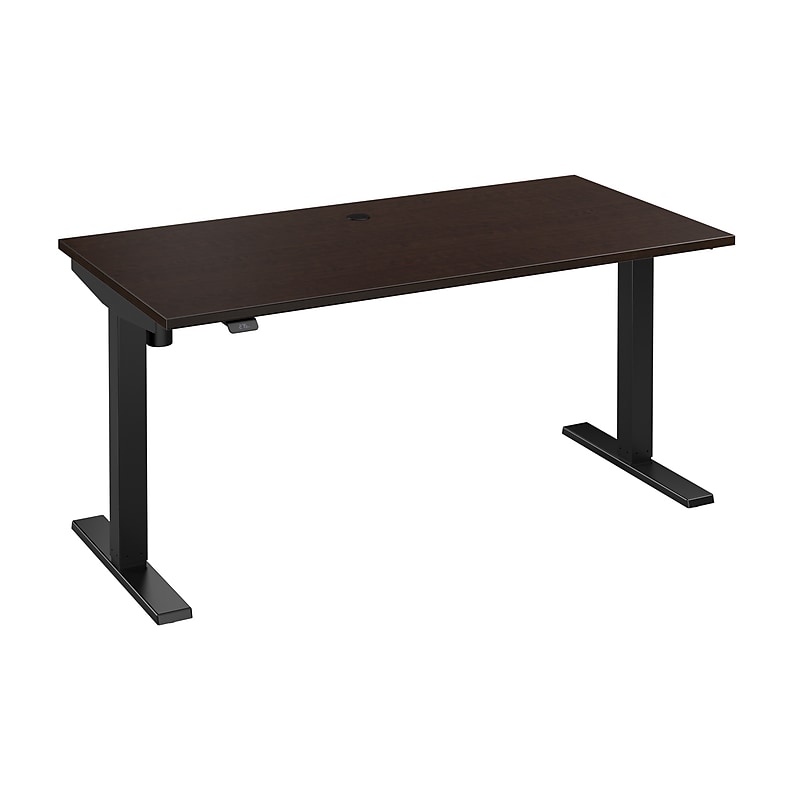 Bush Business Furniture Move 40 Series 60"W Adjustable Standing Desk, Mocha Cherry/Black (M4S6030MRBK) image 1