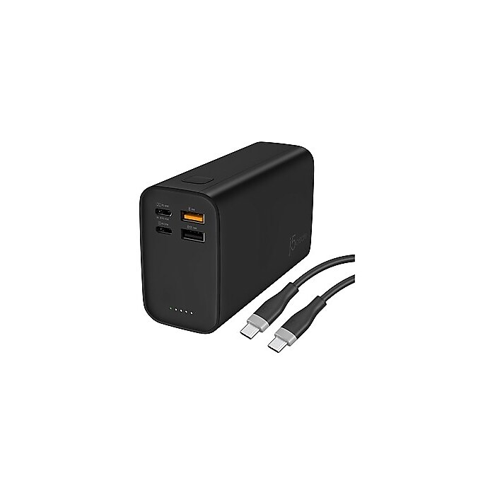J5Create USB-A/USB-C Power Bank, 26800mAh, Black (JPB26465) | Staples