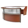 Regency Marque 142"W Curved Reception Desk Workstation, Cherry (77314CH)~#|#~D6EAEA1E-F550-45F2-8F064B2D864EBAE8_sc7