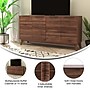 Flash Furniture Hatfield Wood TV Stand, Dark Walnut, Screens up to 64" (EM0372WAL)~#|#~D6ECC3F2-C2AA-445E-881D3FA8E91B4F16_sc7