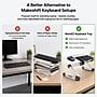 Uncaged Ergonomics WorkEZ Adjustable Keyboard and Mouse Tray, Silver (WEKTs)~#|#~D6EDEE3E-1C4F-41CF-BA55532641B4E864_sc7