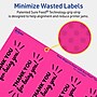 Avery Laser/Inkjet Rectangle Multipurpose Labels, 9.75" x 1.25", Neon Magenta, 400/Box (94262)~#|#~D6EE7C6A-B771-4BF4-AD28DBC1AA46142F_sc7