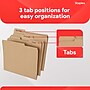 Staples File Folders, 1/3-Cut Tab, Letter Size, Kraft, 100/Box (ST509315-CC)~#|#~D6EEFCAF-41F3-45B4-8E1D8631A1109BF6_sc7
