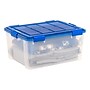 Iris WeatherPro 60 Quart Storage Bin with Latching Lid, Plastic, Clear, 4/Pack (500135)~#|#~D6EF2EA2-F5EC-4BAD-ADDB542B7451C92C_sc7