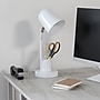 Simple Designs Sleek Essentials 15.75" LED Table Lamp, White (LT2128-WHT)~#|#~D6EF9274-1B43-4094-89201B91A3D7343D_sc7