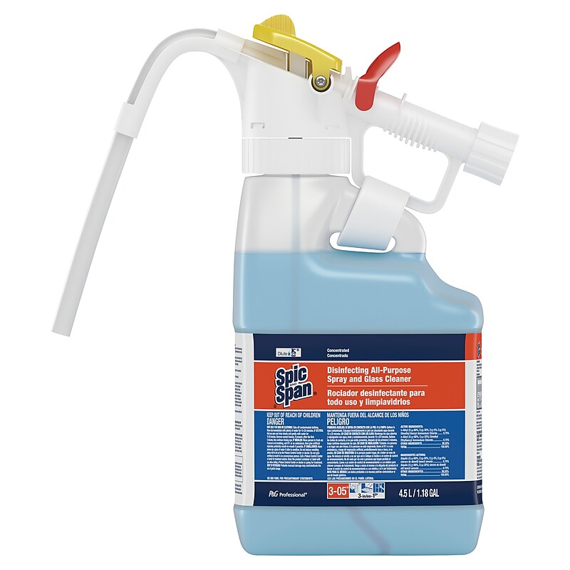 Spic and Span Professional Dilute2Go Disinfecting All-Purpose Spray and Glass Cleaner, 1.18 Gallons (72001) image 1