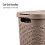 Mind Reader 10.57-Gallon Laundry Hamper with Lid, Plastic, Tan (40HAMP-BRNM)~#|#~D6F2DB64-27EE-4603-8FBBCA577BFF77E5_sc7