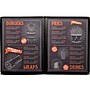 Excello Global Products Menu Holders, 8.5" x 11", Black/Silver, 10/Pack (SPLS-MENU-4)~#|#~D6FB81F2-C143-4AEC-A09452DFAD0018F7_sc7