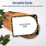 Avery Rectangle Rounded Corners Matte Blank Card, White, 20/Pack (19479370825)~#|#~D7017A32-FFCC-4DDC-93EA5CD4F56EC6D3_sc7