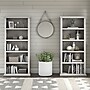 Bush Furniture Yorktown 67"H 5-Shelf Bookcase with Adjustable Shelves, Linen White Oak Laminated Wood, 2/Set (YRK012LW)~#|#~D702DDCF-EF16-4ABE-A4EF6A4D6F1928E4_sc7