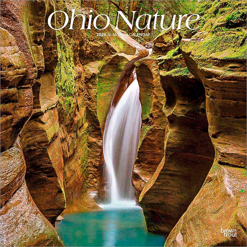 2026 BrownTrout Ohio Nature 12" x 12" Monthly Wall Calendar (9798330704941) image 1
