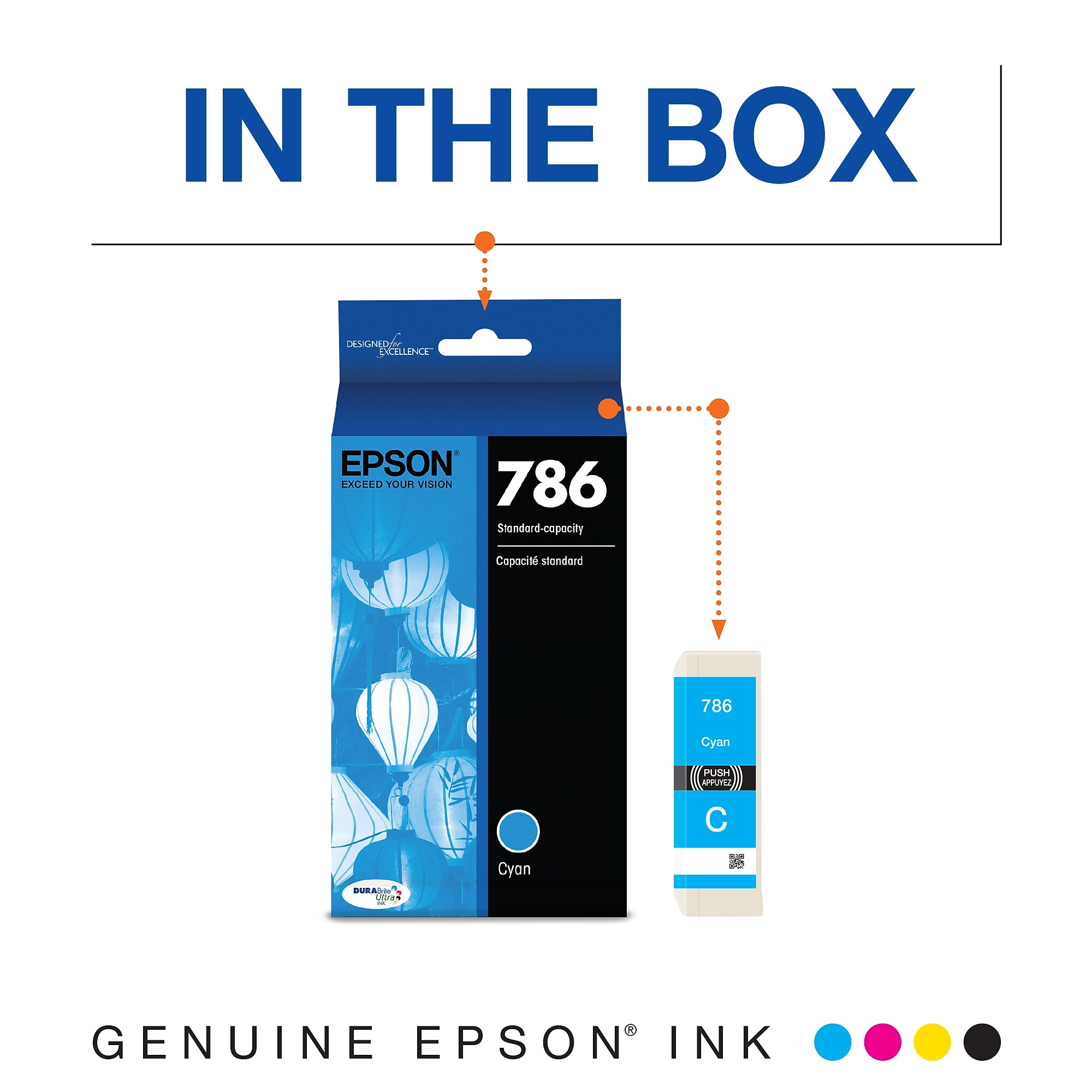 Epson T786 Cyan Standard Yield Ink Cartridge Sansujyuku sansujyuku.com