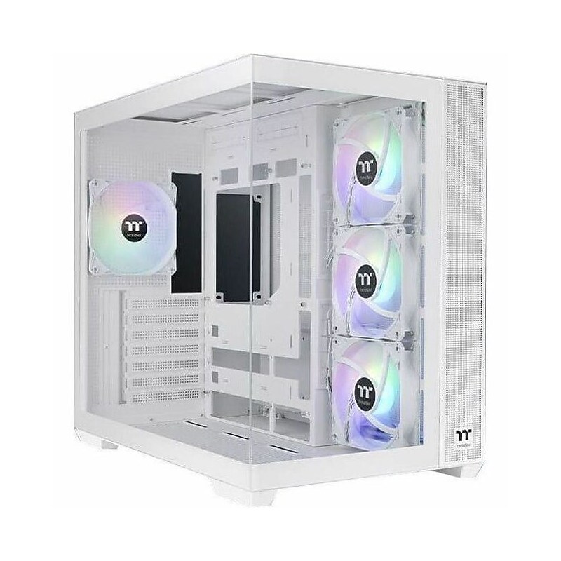 Thermaltake View 380 TG ARGB Mid Tower Gaming Computer Case, Snow (CA-1Z2-00M6WN-00) image 1