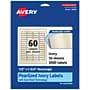 Avery Pearlized Ivory Rectangle Multipurpose Labels, .5" x 1.75", Ivory, 3000/Box (94204)~#|#~D7194FD9-9E81-4057-B960C83235703C06_sc7