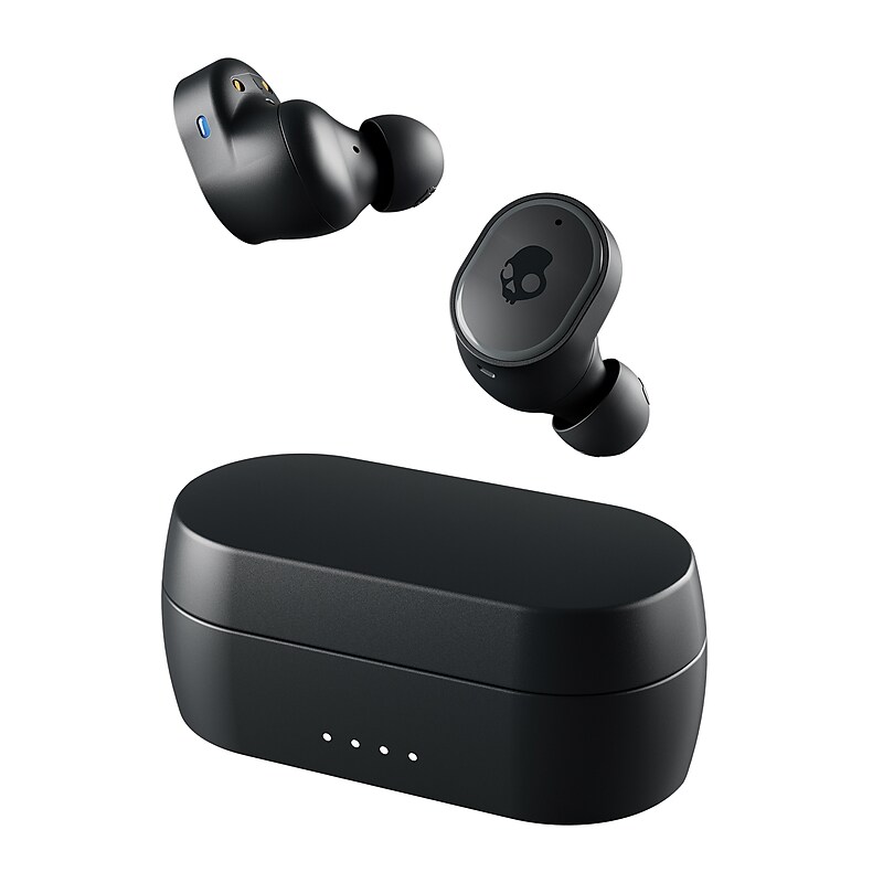 Skullcandy Sesh True Wireless Active Noise-Canceling Stereo Earbuds with Microphone, Bluetooth, True Black (S2TEW-P740) image 1