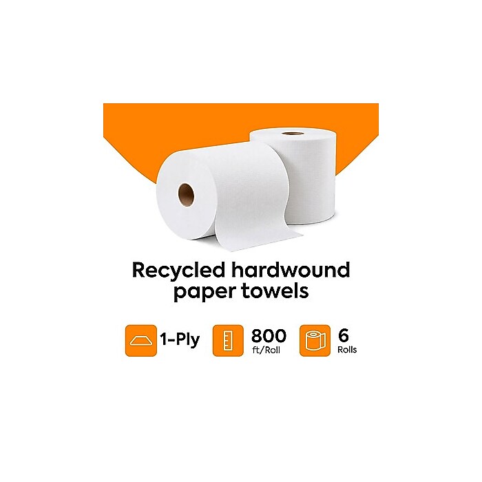 Coastwide Professional™ Recycled Hardwound Paper Towels, 1-Ply