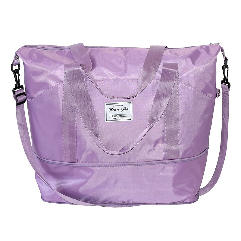 Nicci Polyester Travel Duffel, Light Purple (CBM10003-LPUR) image 1
