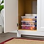 Iris 2.4 Quart Plastic Storage Bins with Latching Lids, Plastic, Clear, 6/Pack (500361)~#|#~D72A43A5-C685-47A4-9A87000564448A3D_sc7