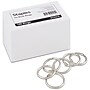 Staples Book Rings, 1", Silver, 100/Pack (44418)~#|#~D733430E-6DD9-4A7F-96C5A30B07630137_sc7