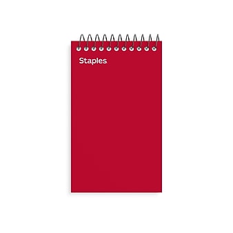 Staples Memo Pads, 3" x 5", College Ruled, Assorted Colors, 75 Sheets/Pad, 5 Pads/Pack (TR11491)