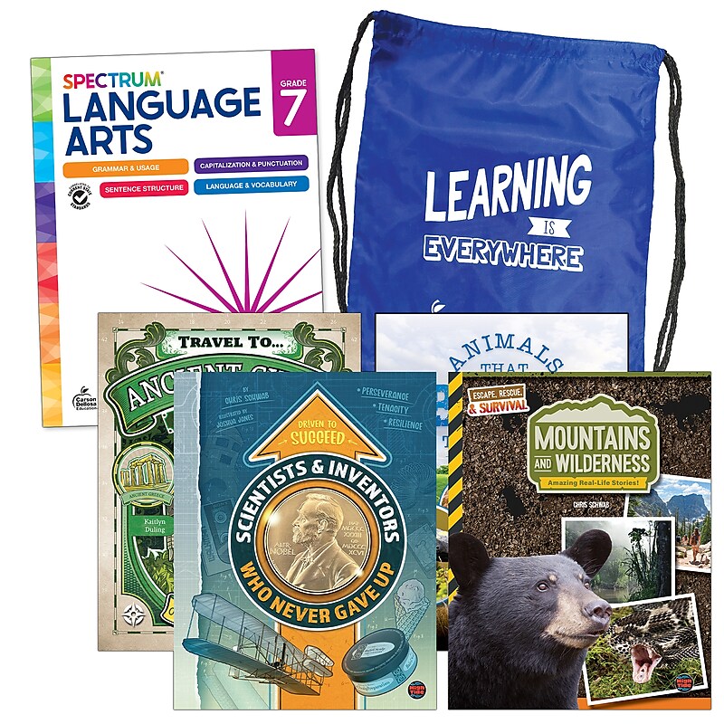 Spectrum Language and Literacy Backpack, Grade 7 Workbook, 6/Set (CD-745416) image 1