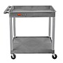 Luxor ENDURA XL 2-Shelf Utility Cart, Gray (TC12-G)~#|#~D7448459-12D7-4350-B70A5BDF5050A2EB_sc7