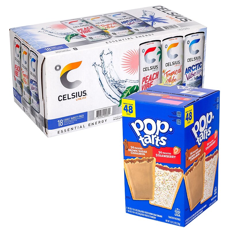 Celsius Vibe Variety Pack & Poptarts Variety Pack, 2/Pack (600-04172) image 1