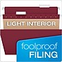 Pendaflex Recycled Hanging File Folders, 1/5 Tab, Letter Size, Burgundy, 25/Box (81613)~#|#~D747DFB9-3D77-4304-88B7B34FC800DA2E_sc7