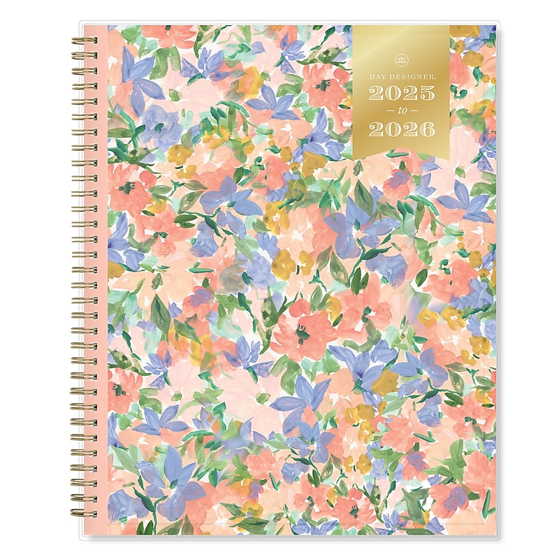2025-2026 Day Designer for Blue Sky Lorelei 8.5" x 11" Academic Year Weekly & Monthly Planner, Plastic Cover (151067) image 1