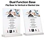 Global Printed Products Sign Holder, 8.5" x 11", Vertical, Table Top, Clear Acrylic (SGNH-AB-8511)~#|#~D74BE6B2-4B51-4E80-86E71A88E6DD4723_sc7