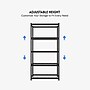 FlexiSpot 5-Shelf Metal Light Duty Wire Storage Shelving, 72" x 36" x 16", Black (CJ017-DK)~#|#~D74DD789-C9D3-4646-ADCD65A98A8887A1_sc7