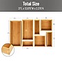 Mind Reader Bamboo Desk Organizer Set, Brown, 7 Pieces (SLIDORGBM7-BRN)~#|#~D74F30B9-A285-482D-A3A241C27D13EA68_sc7