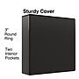 Staples 3" 3-Ring View Binder, Black (ST23721-CC)~#|#~D7501BE7-5D91-47ED-A5E8C7075682162A_sc7
