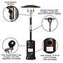 Flash Furniture Sol Propane Freestanding Outdoor Heater, 40000 BTU, Bronze (NANHSSAGHBR)~#|#~D753AA3E-BF4F-4FD2-AEF1ADCD96539289_sc7