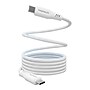 Naztech REcoil Magnetic USB-C to USB-C Braided Cable, 6 ft., White (16049)~#|#~D7566BDA-6701-4790-BF06E3B1275EA0F3_sc7