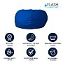 Flash Furniture Duncan Cotton Large Refillable Bean Bag Chair, Solid Royal Blue (DGBEANLGSLDRYBL)~#|#~D75DE399-B789-44EA-ACDC44DC47E6BD56_sc7