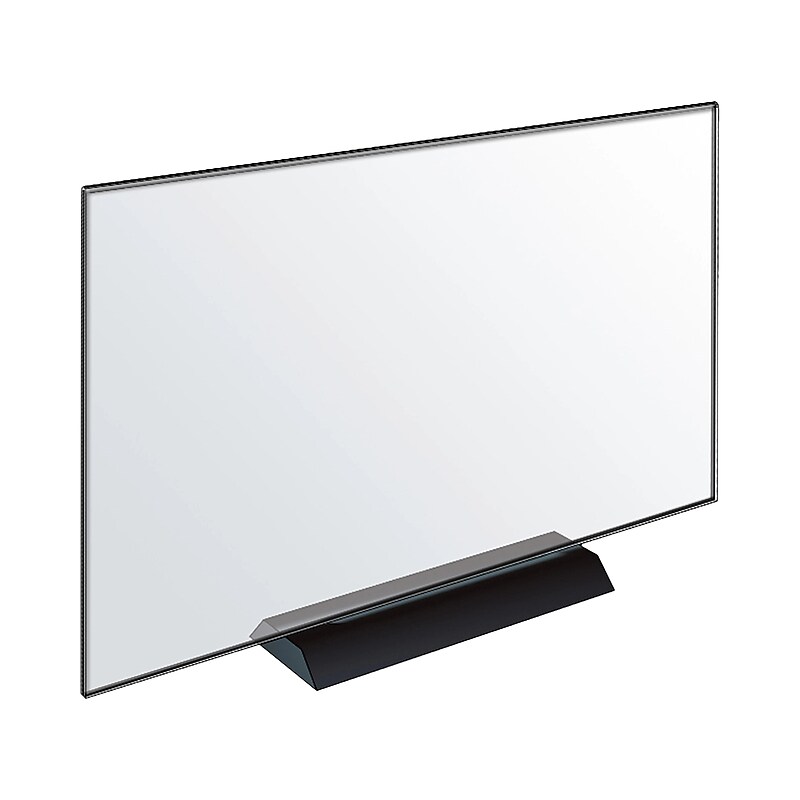Azar Sign Holder, 17" x 11", Horizontal, Freestanding, Clear Acrylic, 2/Pack (108808) image 1
