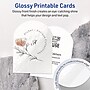 Avery Arched Integrated Cards, Glossy White, 200/Pack (19479399109)~#|#~D765F9E0-89FC-42D9-B127D22FDF3DA8EB_sc7