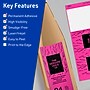 Avery Rectangle Laser/Inkjet Multipurpose Labels, 3-1/4" x 8-3/8", Neon Magenta (120/Box)~#|#~D76EA092-465F-47E6-A98F5E7E7C4798B3_sc7