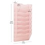 Mind Reader 8-Compartment Wall Mountable Metal File Organizer, Pink (MAG8C-PNK)~#|#~D76F3CAE-3FC4-4F18-941C4C2C35136F5C_sc7