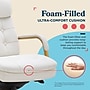 La-Z-Boy Sonata Ergonomic Bonded Leather Swivel Executive Chair, White and Gold (CCHR10014A)~#|#~D77A9767-C61B-468A-A9A492DD43143344_sc7
