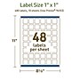 Avery Dissolvable Square Multipurpose Labels, 1" x 1", Off-white, 480/Pack (94103)~#|#~D77F1CD6-BF27-4CD3-B43A8D8DC7FE7533_sc7